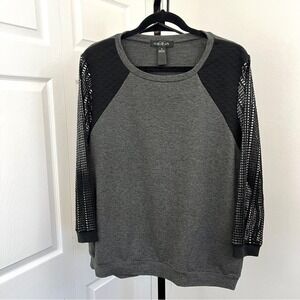 August Silk Three-Tone Top